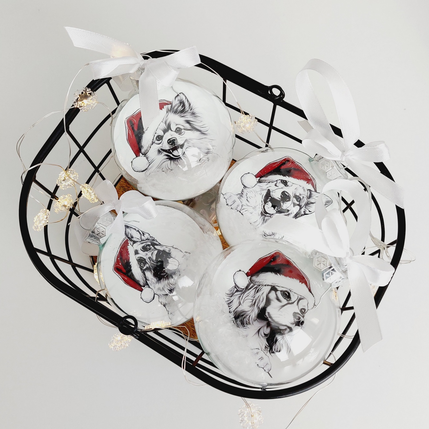 Sklenená guľa  Pudel