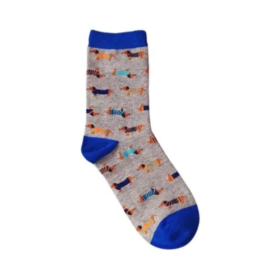 Ponožky s jazvečíkmi blue
