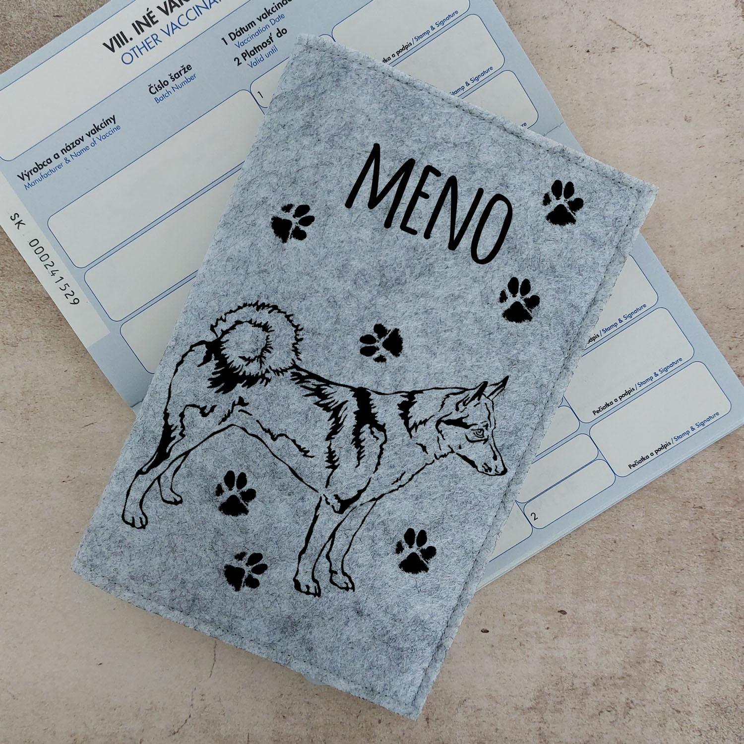 Obal na petpass západosibírska lajka