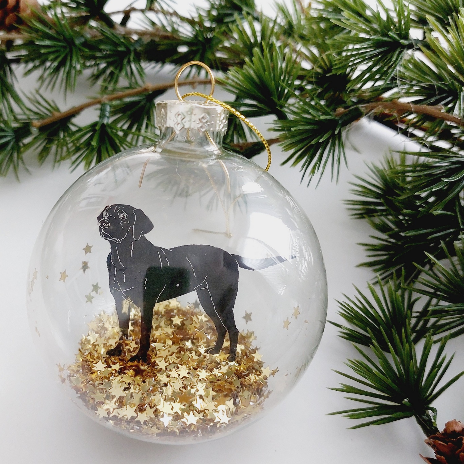 Vianočná guľa Labrador